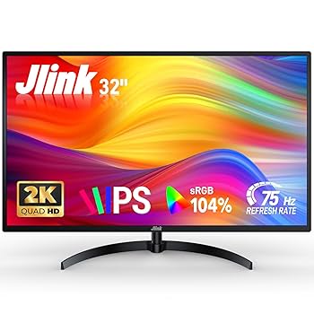 Amazon.co.jp: Jlink モニター 32インチ ディスプレイ 2K 75Hz
